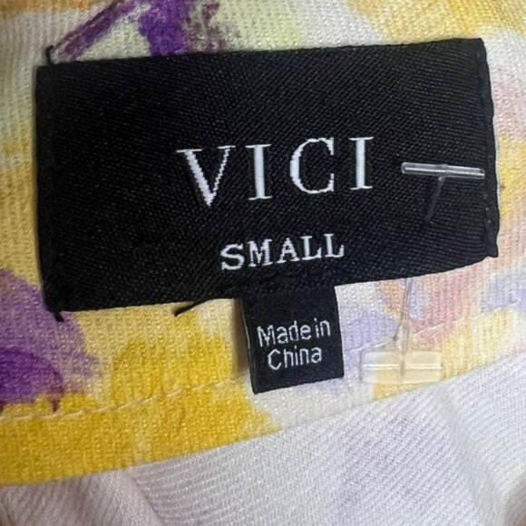 Vici Floral Halter Mini Dress size small - Picture 5 of 6